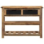 vidaXL Table console 100x35x75 cm bois de manguier massif