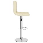vidaXL Tabouret de bar Crème Tissu