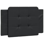 vidaXL Cadre de lit avec LED sans matelas noir 90x200 cm