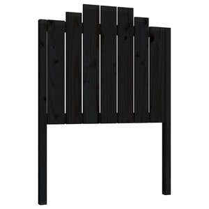 vidaXL Tête de lit Noir 81x4x110 cm Bois massif de pin