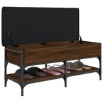 vidaXL Banc à chaussures chêne marron 102x42x45 cm bois d'ingénierie