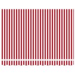 vidaXL Auvent rétractable manuel Rayures rouges et blanches 300x250 cm