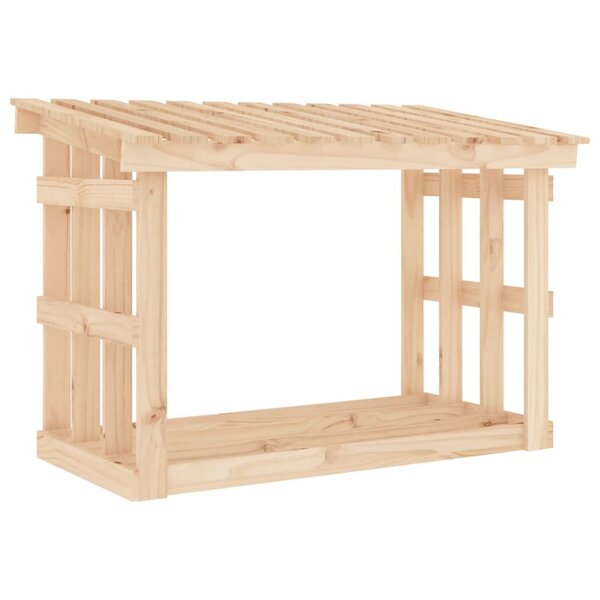 vidaXL Support pour bois de chauffage 108x64 5x77 cm Bois de pin