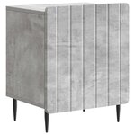 vidaXL Cabinet de chevet Gris béton 43 x 34 5 x 52 cm