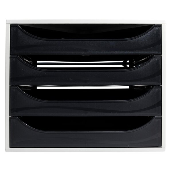 Module De Classement Ecobox Office 4 Tiroirs - Noir - Exacompta