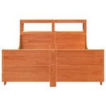 vidaXL Cadre de lit sans matelas cire marron 140x200cm bois pin massif