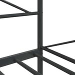 vidaXL Lit de repos sans matelas noir 100x200 cm acier