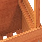 vidaXL Table de jardin cire marron 100x50x75 cm bois massif de pin