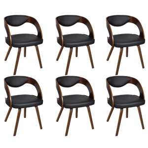 vidaXL Chaises à manger lot de 6 marron similicuir