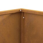 vidaXL Braise Marron 60 x 60 x 30 cm Acier résistant aux intempéries