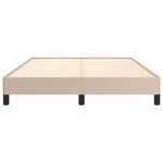 vidaXL Cadre de lit sans matelas cappuccino 140x190 cm similicuir