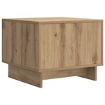 vidaXL Table basse Chêne artisanal 49 x 50 x 40 cm Bois d'ingénierie