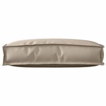 vidaXL Coussin pour dossier de palette Taupe 60 x 40 x 12 cm