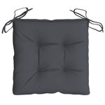 vidaXL Coussins de chaise 4 Pièces anthracite 50x50x7 cm tissu oxford