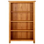vidaXL Bibliothèque à 4 niveaux 70x22x110 cm Bois de chêne massif