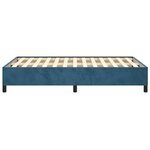 vidaXL Cadre de lit bleu foncé 120x190 cm velours