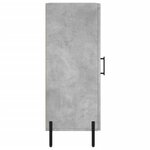 vidaXL Buffet Gris béton 34 5x34x90 cm Bois d'ingénierie