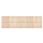vidaXL Tête de lit murale 204x3x60 cm Bois massif de pin