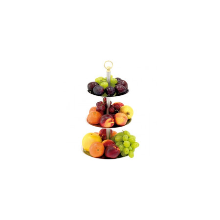 Présentoir à fruits inox 3 niveaux h 420 mm - stalgast -  - inox