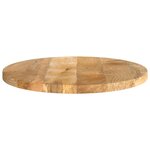 vidaXL Dessus de table Ø 50x3 8 cm rond bois de manguier massif