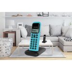 ALCATEL Téléphone fixe D285 SOLO Turquoise sans fil dect solo écoute amplifiée