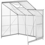 BEAU RIVAGE Serre de jardin polycarbonate adossée 2,4 m²