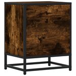 vidaXL Tables de chevet 2 Pièces chêne fumé 40x31x50 cm bois ingénierie