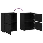 vidaXL Bibliothèque chêne noir 40x24x52 cm bois d'ingénierie