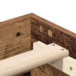 vidaXL Cadre de lit sans matelas vieux bois 200x200 cm bois ingénierie