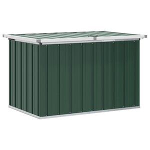 vidaXL Boîtes de rangement Acier galvanisé 109 x 67 x 65 cm Vert