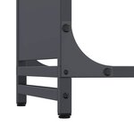 vidaXL Portant de bois chauffage anthracite 60x28x65 cm
