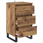 vidaXL Buffet avec tiroir Bois ancien Bois d'ingénierie