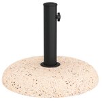 vidaXL Base de Parasol pour Poteaux de 37/42/52/58mm Béton Jaune 20 kg