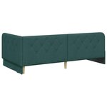 vidaXL Cadre de lit d'angle Vert foncé 90 x 200 cm tissu