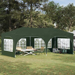 vidaXL Tente de fête pop-up 575 x 288 x 245 cm Vert Tissu Oxford