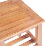vidaXL Table basse 40x40x50 cm Carrée Teck solide