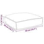 vidaXL Coussin de palette pour siège beige 50x50x12 cm  en tissu Oxford.