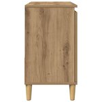vidaXL Armoire lavabo chêne artisanal 65x33x60 cm bois d'ingénierie