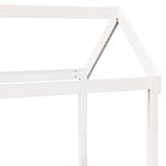 vidaXL Lit de jour avec toit sans matelas blanc 80x200 cm bois massif