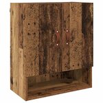 vidaXL Meuble mural Vieux bois 60 x 31 x 70 cm Bois d'ingénierie