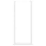 vidaXL Pieds de table de bar en U  2 pièces  blanc  40 x (110-111) cm  acier