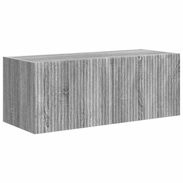 vidaXL Meuble TV mural Gris Sonoma 60 x 31 x 29.5 cm Bois d'ingénierie