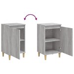 vidaXL Tables de chevet 2 Pièces sonoma gris 40x35x70cm bois d'ingénierie