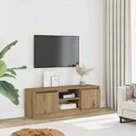 vidaXL Meuble TV chêne artisanal 102x30x36 cm bois d'ingénierie
