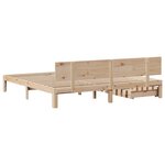 vidaXL Cadre de lit avec tiroirs sans matelas 200x200 cm