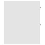 vidaXL Armoire de salle de bain étroite avec roulettes blanc