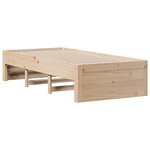 vidaXL Lit bibliothèque sans matelas 75x190 cm bois de pin massif