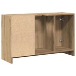 vidaXL Meuble sous lavabo Chêne artisanal 90x29x55 cm Bois d'ingénierie