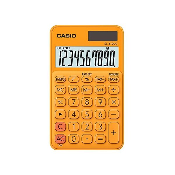 Calculatrice de poche SL-310UC-RG orange CASIO