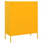 vidaXL Armoire de rangement Jaune moutarde 80x35x101 5 cm Acier